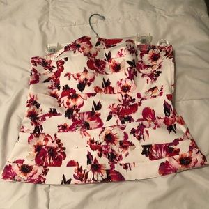 White House Black Market strapless top